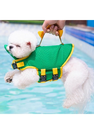 Homyl Tekne Havuzu Için Saplı Mayo Köpek Yüzen Ceket Ile Pet