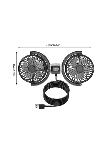 Arka Koltuk Fanları - Otomatik Koltuk Hayranları, Usb Araba Fanı Sağlam Usb Fanı