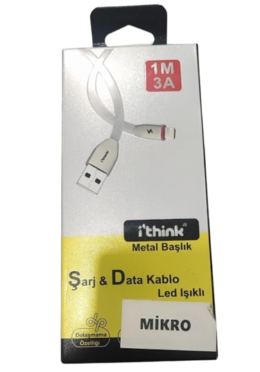 İthink Şarj & Data Micro Led Işıklı Kablo 1 M