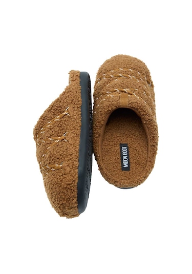 M008 Cognac Bot Erkek 80d2410040-m008 Moon Boot Mb Teddy Slıpper Cognac Kırmızı
