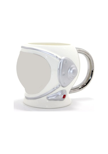 Uzay Temalı Porselen Kupa Bardak Çok Renkli