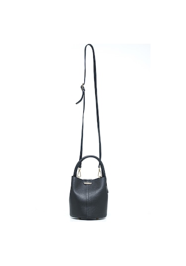 Omuz Çantası Kadın Loana S Piumelli Milano Bag D28 Black Siyah