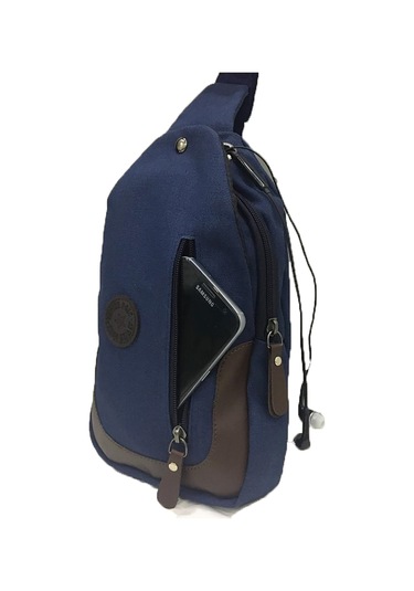 Bizoon 2022 Kanvas Sırt Ve Göğüs Çantası Bodybag Fume Füme