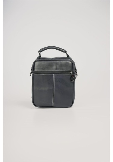 Ççs 31603 Hakiki Deri Askılı Çanta Siyah