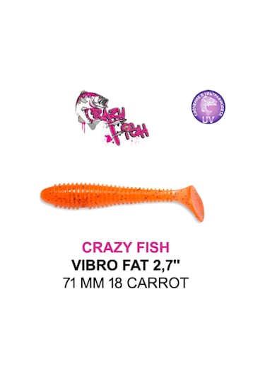 Crazy Fısh Vıbro Fat 71 Mm Aromalı Silikon Yem