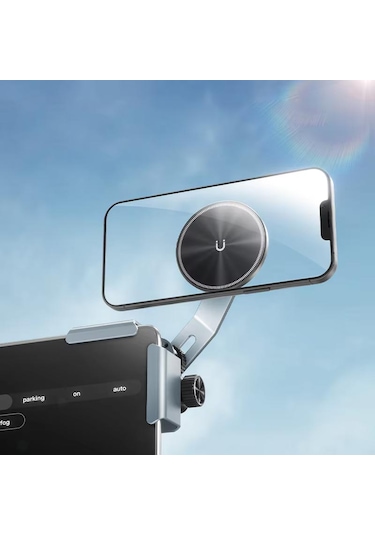 Ga92 Mag-safe Ekran Üstü Elektrikli Araç Telefon Tutucu 1,7 Cm Kadar Tüm Ekranlar Araba Notebook Monitör Tamamı Metal Kasa -