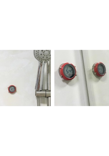 Suntek Su Geçirmez Mini Çalar Saat Motosiklet Kırmızı-siyah