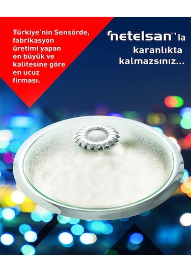 Netelsan Observer 360 Derece Sensörlü Tavan Armatürü/Lamba (449666955) Beyaz