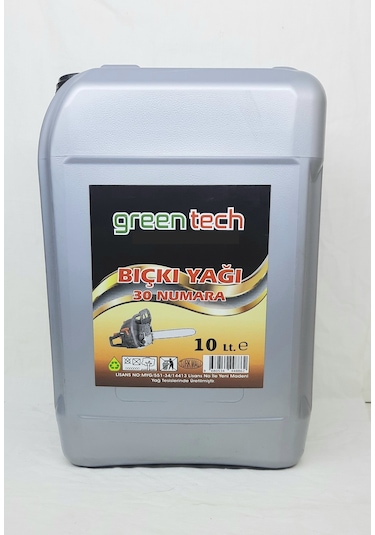 Greentech 30 Numara Bıçkı Testere Zincir Yağı 10 Litre