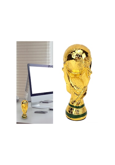Springsun 13cm Somut Reçine Dünya Kupası Modeli Futbol Şampiyonası Troféi, Fanatik Hatıra, Ev Dekorasyonu Öğesi