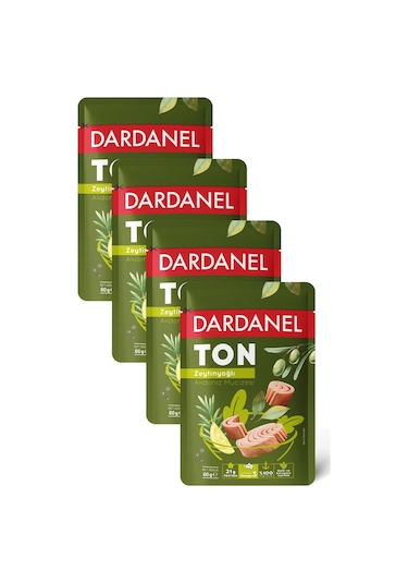 Dardanel Zeytinyağlı Ton Balığı Poşet 80 gr x 4 Adet