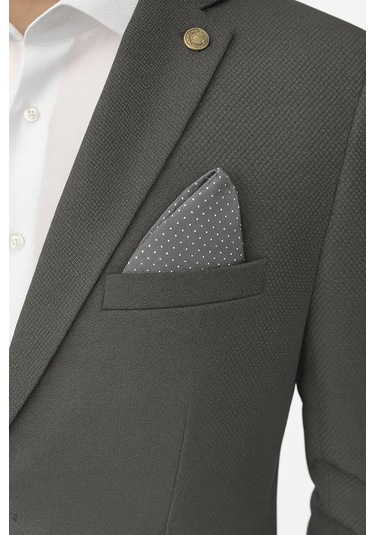 Erkek Siyah Blazer Ceket İtalyan Kesim, Tek Düğmeli, Tek Yırtmaçlı Şık Klasik Model Siyah