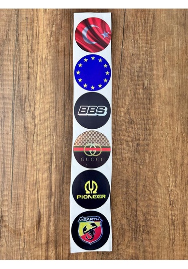 Araç Ön Cam Logosu Hologramlı Yan Kapı, Yan Cam Stickerı Logo Model6