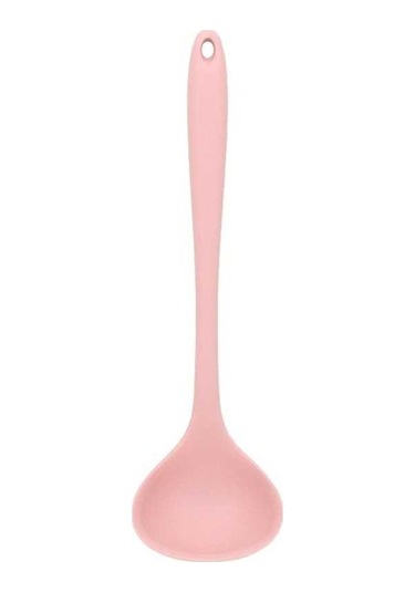 Dancemonkey Gıda Sınıfı Silikon Çorba Kaşığı, Yapışmaz Tencere Kaşığı, Ev Tipi Çorba Kabuğu, Mutfak Malzemeleri - Pembe Pembe