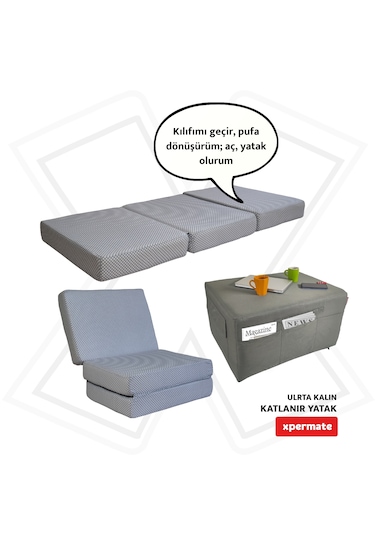 Xpermate Ultra Kalın Katlanır Sünger Yer Yatağı