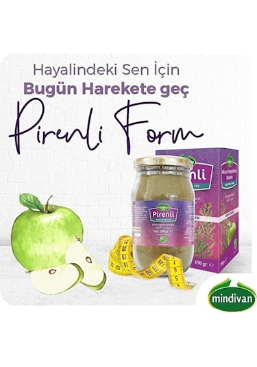 Mindivan Pirenli Form Toz Elma Tozu 150 G
