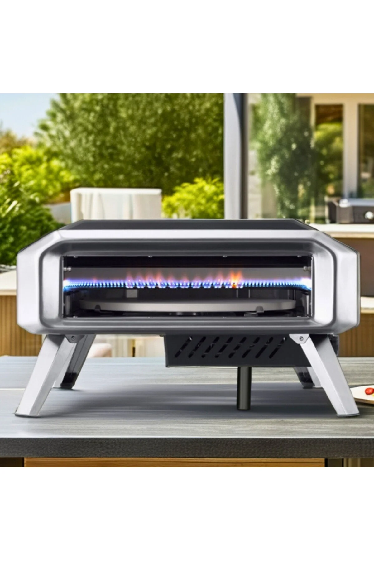 Dr.maya Garden Bahçe Taş Fırını - Gazlı Siyah