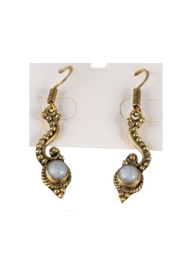 Waves And Pebbles Klasik Damlalar Küpe No1 Bronz