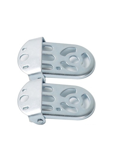 Tongxida Çocuk Bisikleti Arka Koltuk Ayaküstü, Dayanıklı Demir Pedal, Güvenli Yolculuk İçin Yardımcı Ayak Destekleyici, Beyaz Gümüş