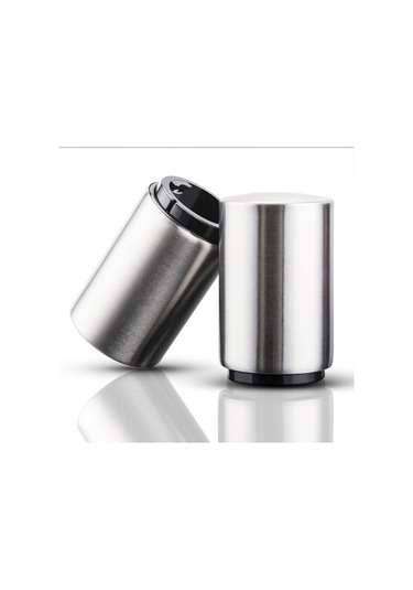 Gajeena 430 Paslanmaz Çelik Otomatik Bira Açıcı, Abs Plastik, Ev & Bar Kullanıma Uygun, 8.5x5.3cm, Pratik Açma Aleti Gümüş