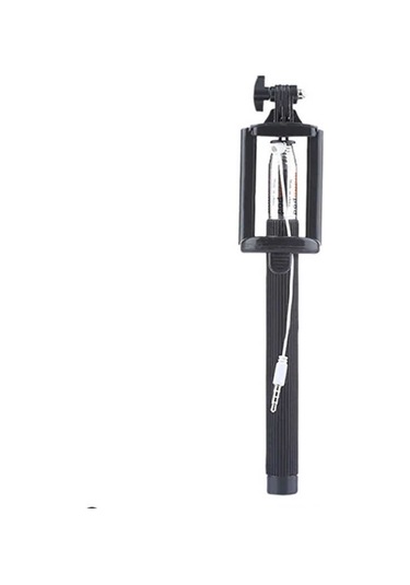 Kilifone - Selfie Çubuğu Slf 01 Kablolu Selfie Çubuğu - Siyah - T9372