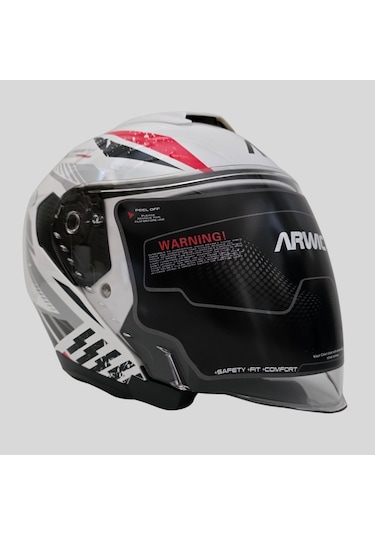 Arwic Street Model Yarım Motosiklet Kaskı Ar836 Beyaz