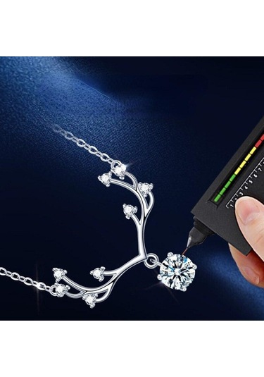 Yeşil Bague Ringen Mükemmel Kesim 1 Ct Uygun Fiyatlı Mozanit Kolye Kadınlar Için 925 Gümüş Elmas Kolye Kız Arkadaşı Için Doğum Günü Hediyesi 1 Carat