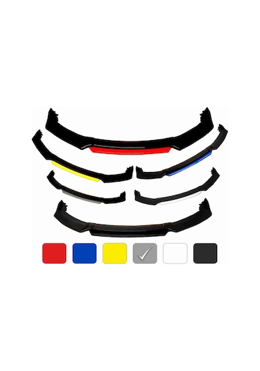 Hyundai Accent Yumurta Kasa Ön Tampon Eki Body Kit Karlık Lip Gri