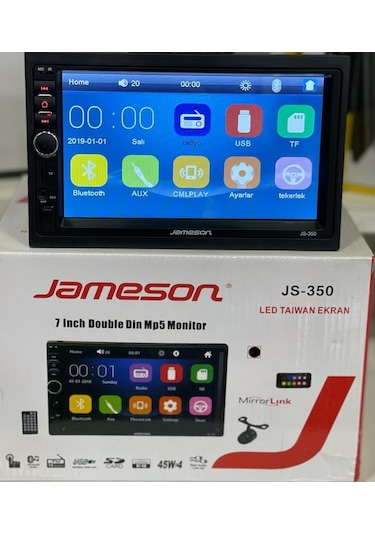 Renault Megane 2 Uyumlu Kameralı Cerceveli 7 İnç Double Teyp