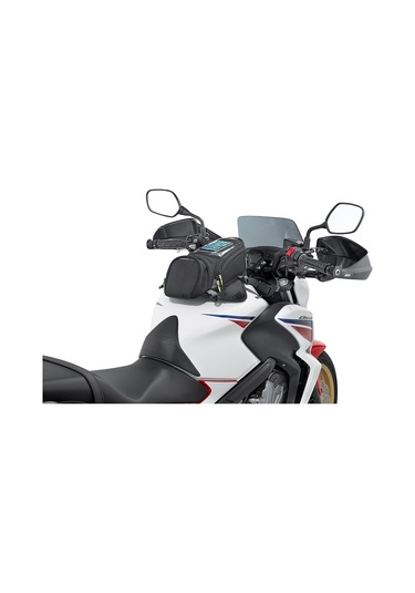 Motosiklet Depo Üstü Çanta Güçlü Mıknatıs 600d Kumaş Telefonluk Tang Bag Tur Çantası Siyah