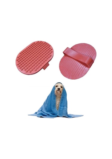 Ergonomik Masajlı Evcil Hayvan Kedi Köpek Yıkama Fırçası  Aparatı