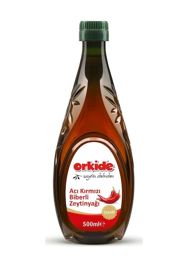 Orkide Zeytin Dalından Acı Kırmızı Biberli Zeytinyağı 500 ML