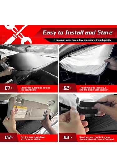 Gajeena Mazda Cx-30 2019-2025 Ön Cam Güneşlik - Manyetik Ağızlı, Isı Yalıtımı Ve Güneş Engeli, Araç İçin Özel Odağı