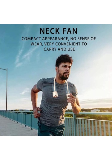 Yingfu Şarj Edilebilir Boyun Vantilatörü, Taşınabilir Hava Pembe Kişisel Vantilatör