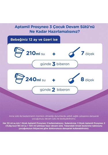 Prosyneo 3 Prebiyotikli Probiyotikli Devam Sütü 400 Gr