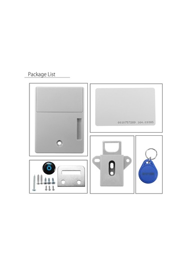 Pil Ic Kart Sensörü Kabin Çekmece Akıllı Smartlock Dıy Görünmez Gizli Dijital Kilit Deliksiz 1-diğer