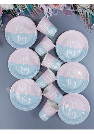 Love Land Cinsiyet Partileri İçin Tek Kullanımlık Parti Takımı 12 Kişilik 178942133 Diğer