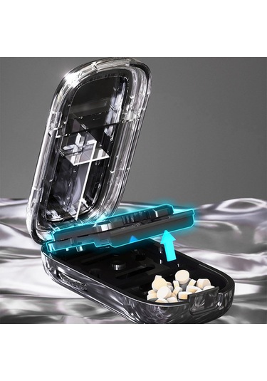 Suntek Hap Bölücü Taşınabilir Çok İşlevli Kullanışlı Siyah Yarım Çeyrek Siyah