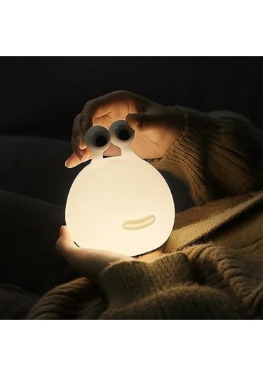 Szypzstore Karikatür Böcek, Dokunmatik Masaüstü Usb Hayvan Gece Lambası, Veri Kablosuyla 1p5txf Beyaz
