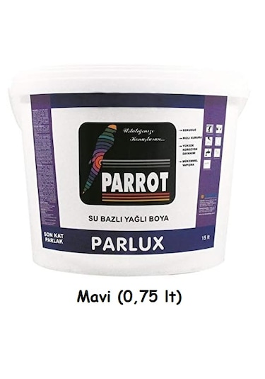 Parrot Parlux Su Bazlı Yağlı Boya 0.75 L