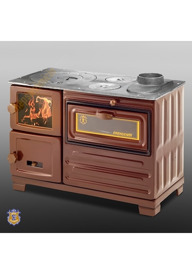 Erendemir Kuzine Şömine Tuğlalı Soba Ek104f-t