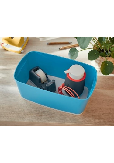 Leitz Cosy Mybox Kapaklı Küçük Saklama Kutusu Mavi Mavi