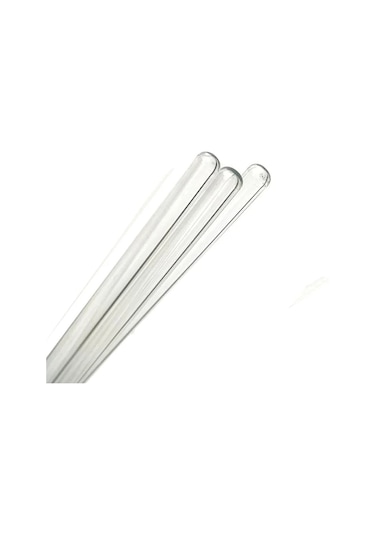 Agena 5 Adet Borosilikat Cam Baget 7x250 Mm - İçi Dolu Çubuk Glass Stirring Bar