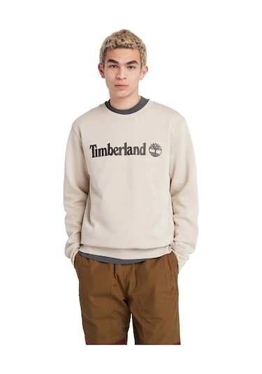 Timberland Tb0a27hc Wwes Crew Neck Rglr Krem Erkek Sweatshirt Krem