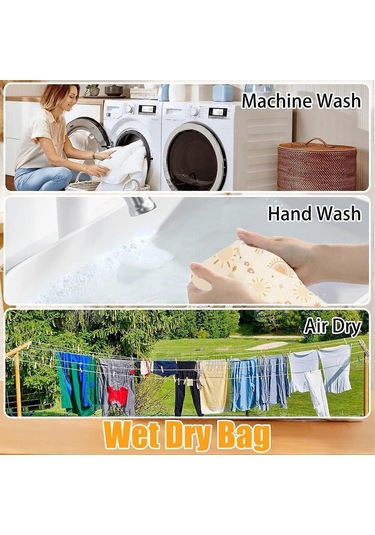 Bebek Nem Geçirmez Çanta, Plaj Çantası 3 Parçalı Set, Su Geçirmez Seyahat Saklama Çantası, Kamp, Yüzme Havuzu Ve Seyahat Bezleri İçin Uygundur Diğer