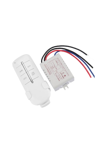Vkemall Mr701 Tek Yol Kablosuz Uzaktan Kumanda Anahtarı 1000w 220v Led Lambalar Ve Fanlar İçin 20m Menzil Pil Dahil Değil