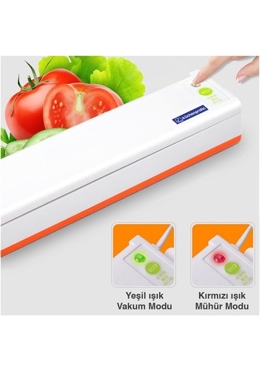 Küchenpratic Ev Tipi Elektrikli Vakum Makinesi - 10 Torba Mavi