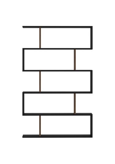 Core Kitaplık - Siyah / Ceviz