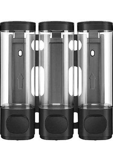 Novahub Yüksek Kapasiteli Siyah Duvara Montaj Banyo Duş Pompası Ve Organizatör Siyah