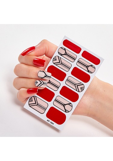 Reedark "14 Adet Uv Işıkla Kürlenen Jel Oje Sticker, Tırnak Dosyası Ve Çubuk Hediyeli - Su Geçirmez"